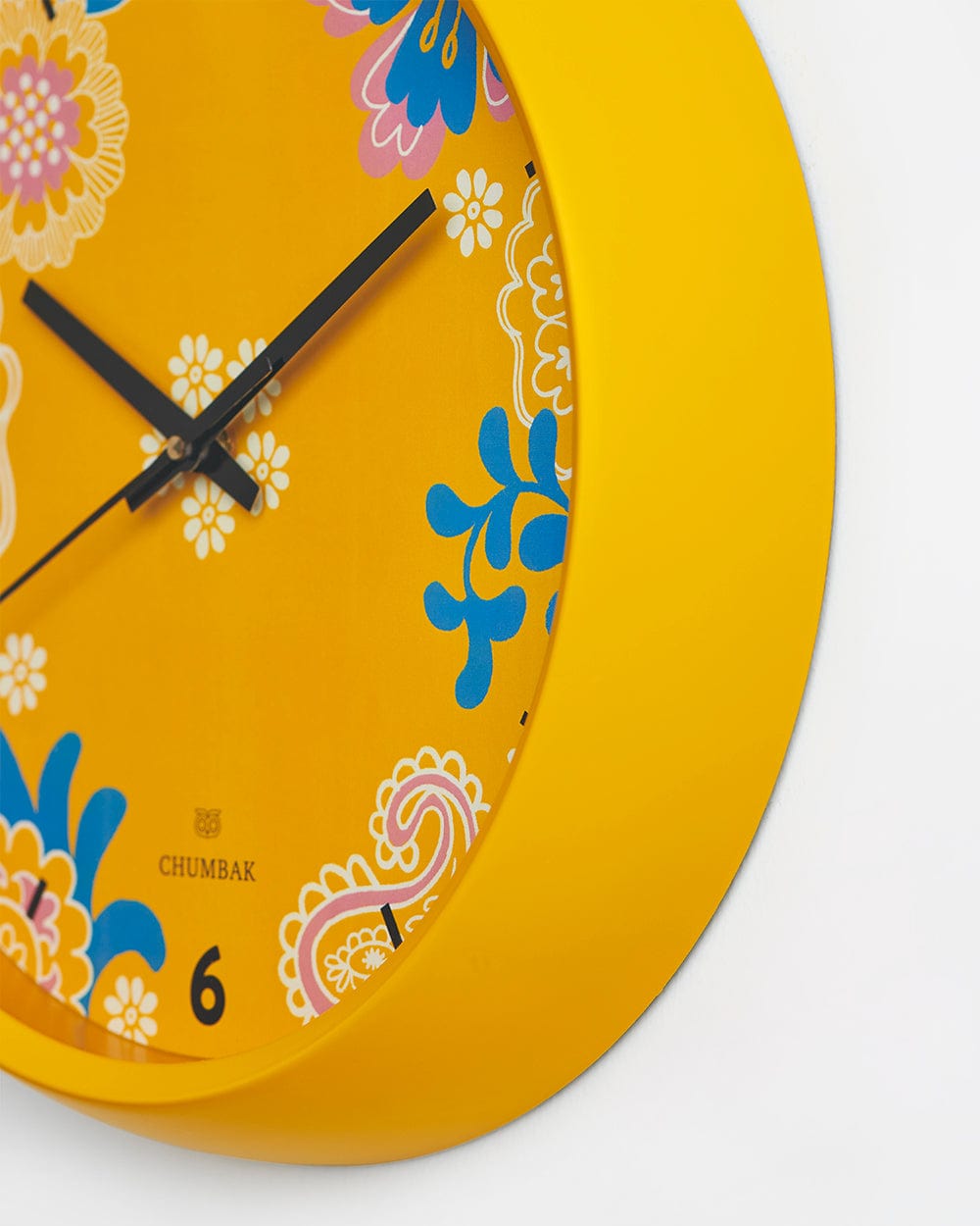 Chumbak Chumbak Sunny Days Wall Clock - Yellow rim