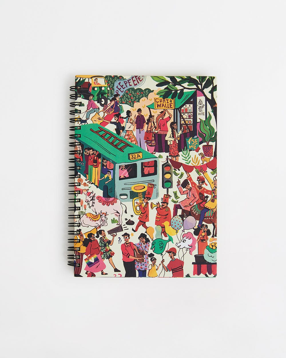 Chumbak Indian Streets Spiral Notebook