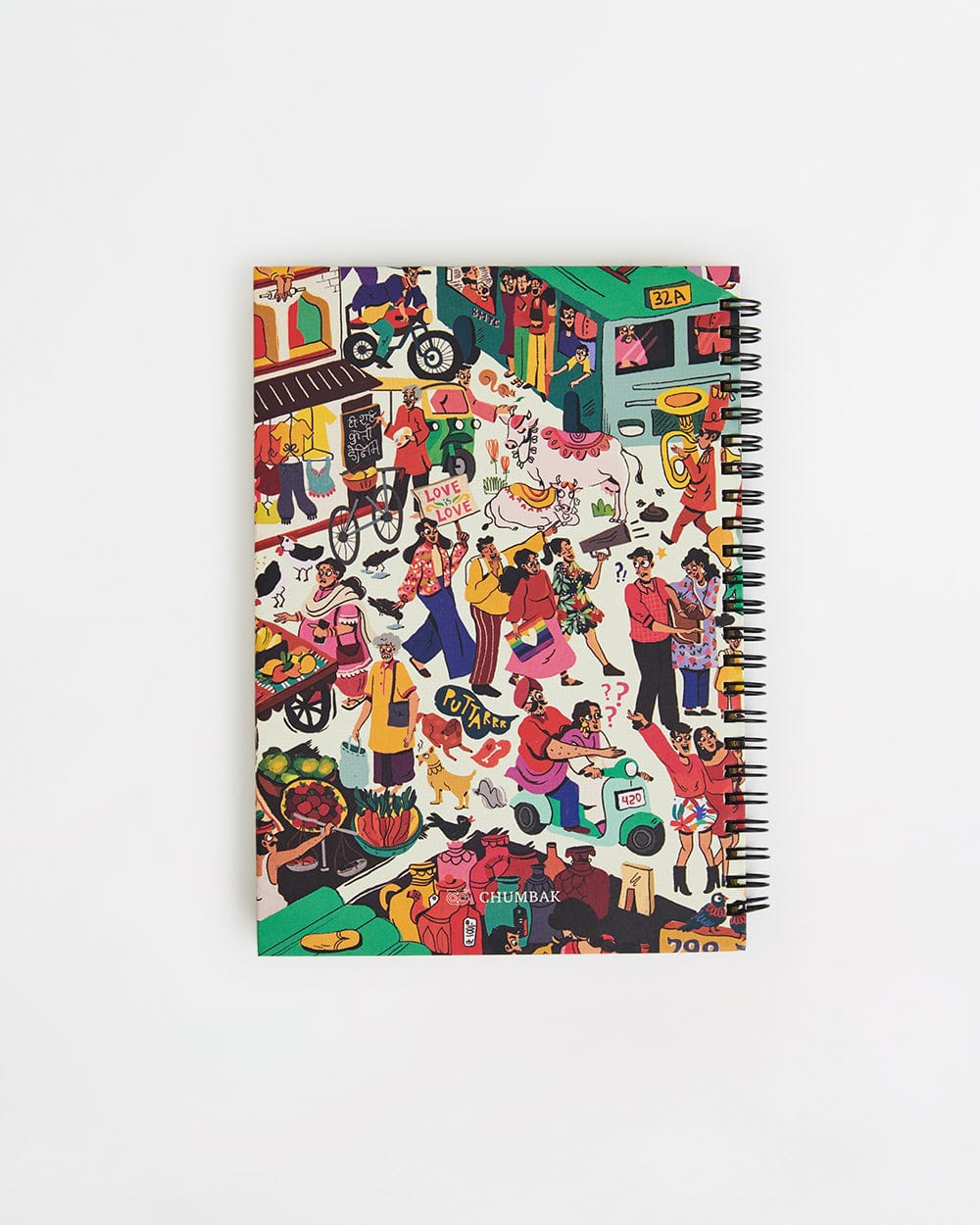 Chumbak Indian Streets Spiral Notebook