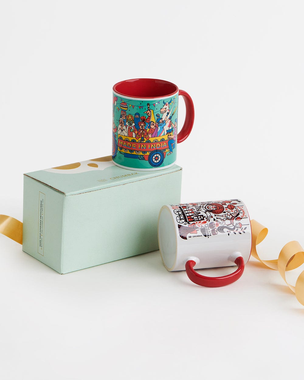 Chumbak Indian Mela Mugs Gift Set- Ted