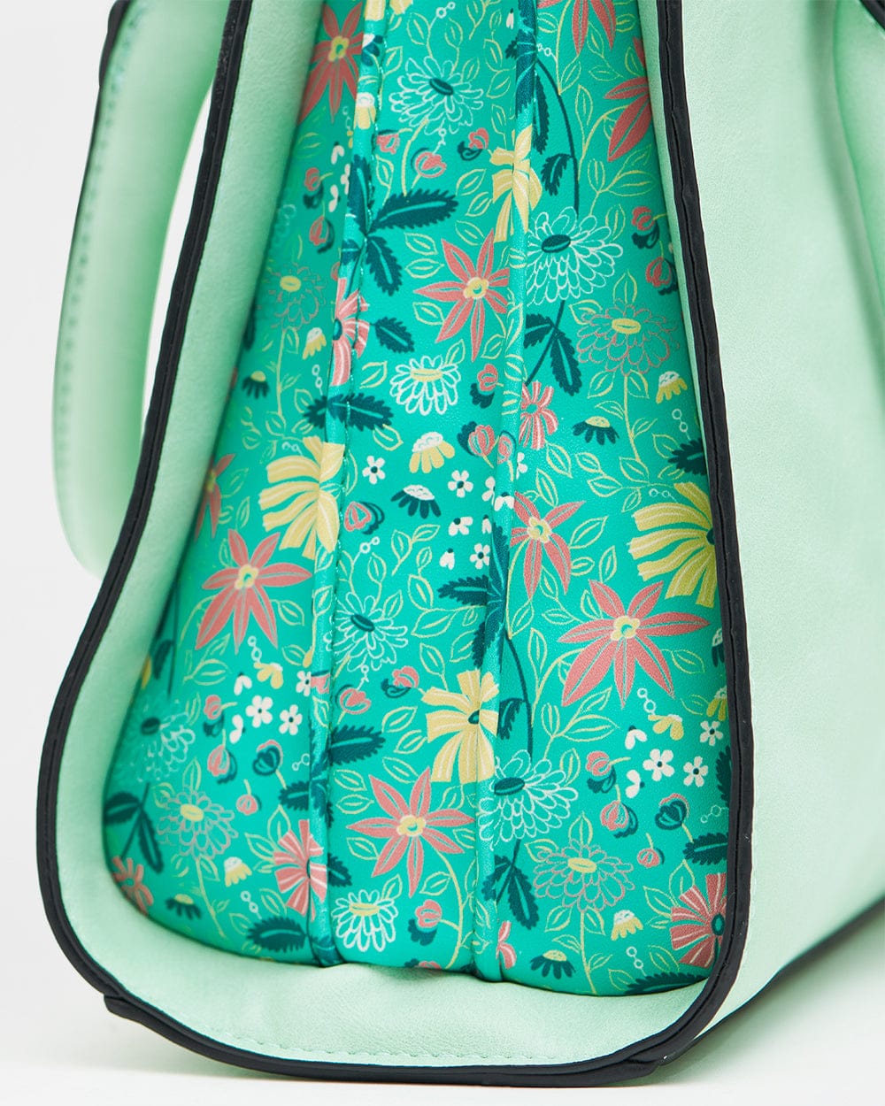 Chumbak Neon Floral Hand Bag  - Neon Green