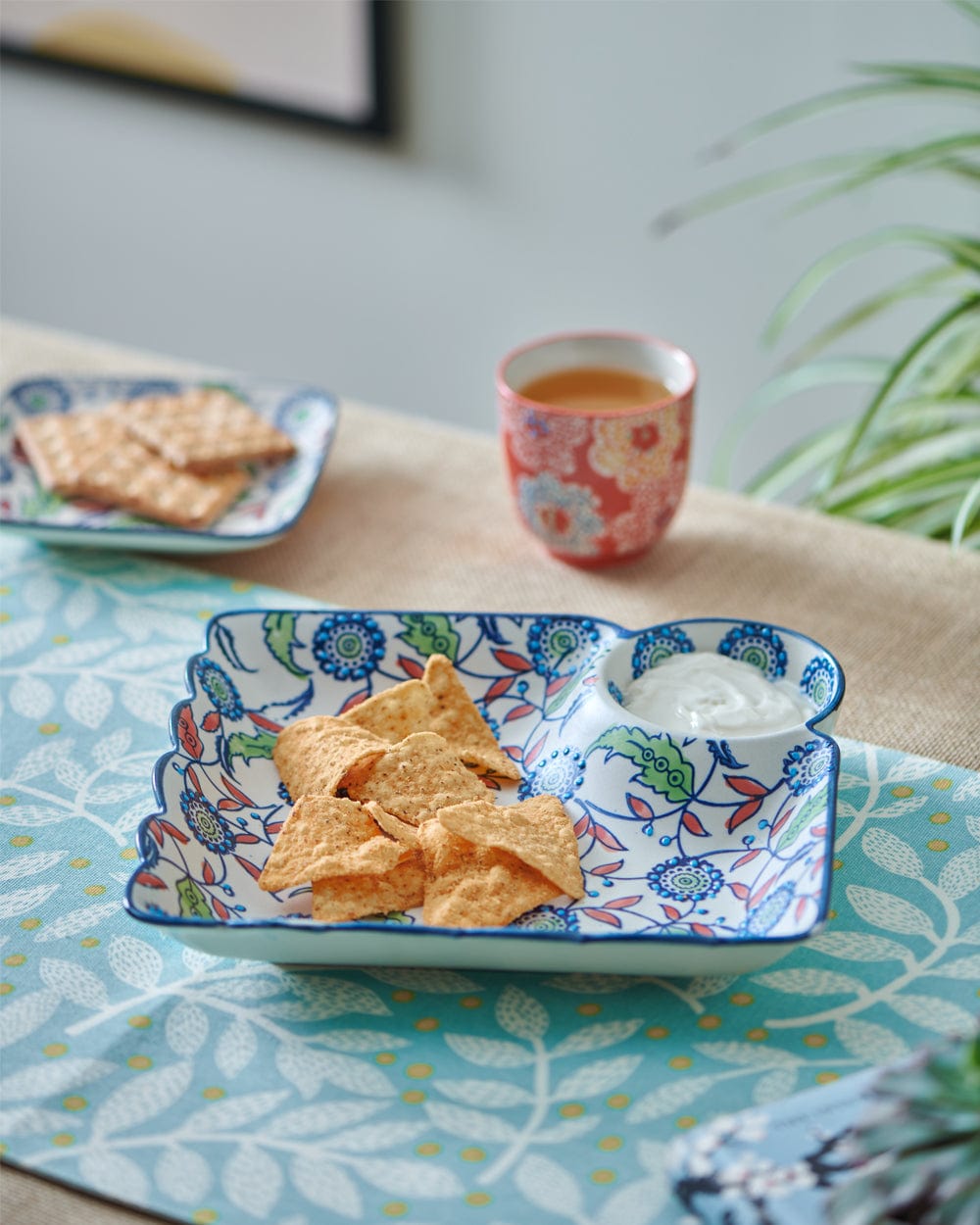 Chumbak Jaipur Backyard Chips & Dip Platter