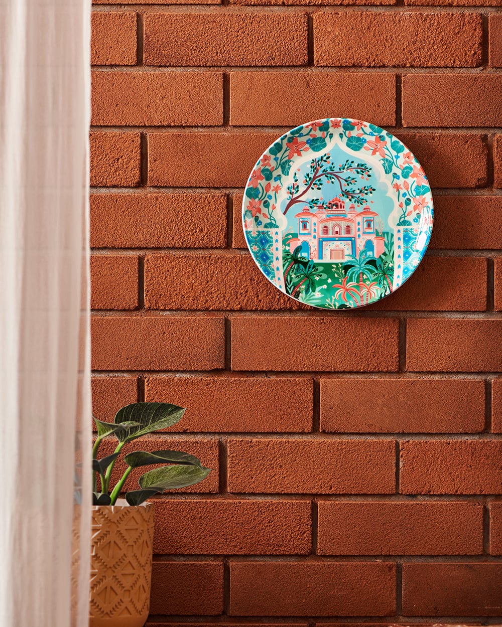 Chumbak Pink City Wall Plate