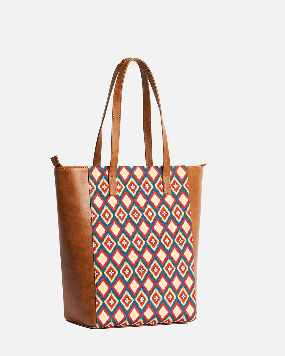 TealByChumbak Ikkat Glow Tote