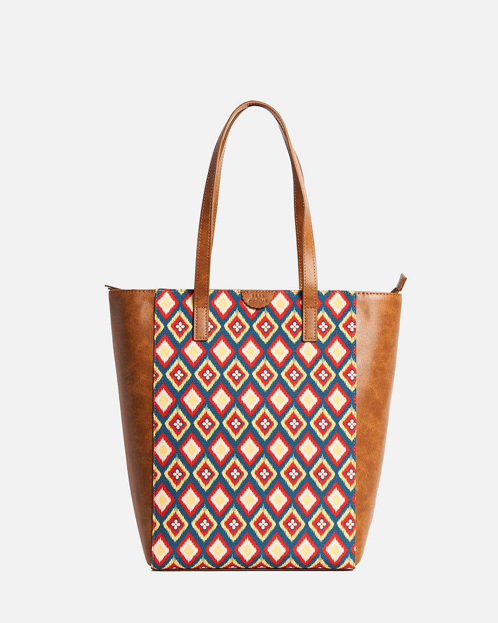 TealByChumbak Ikkat Glow Tote