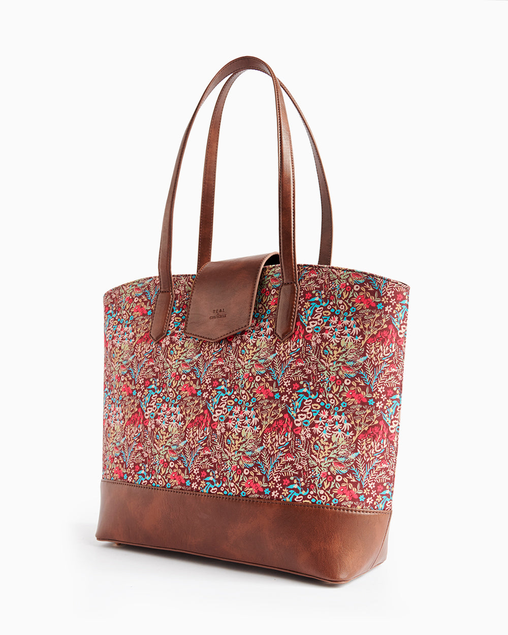 Teal by Chumbak Rainforest Work Tote