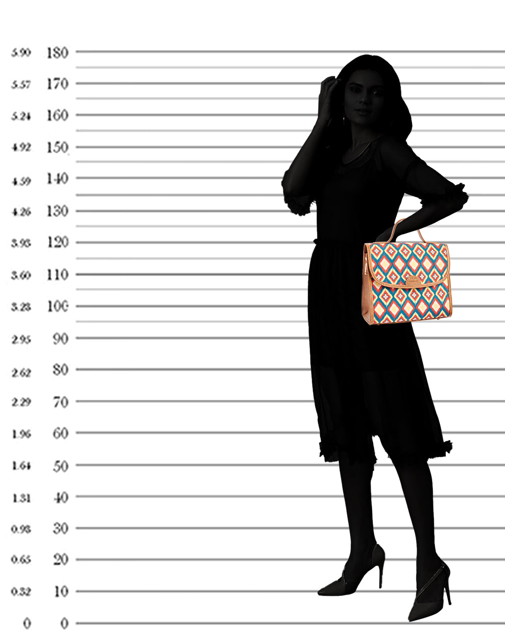 Teal by Chumbak Ikkat Glow Crossbody Bag