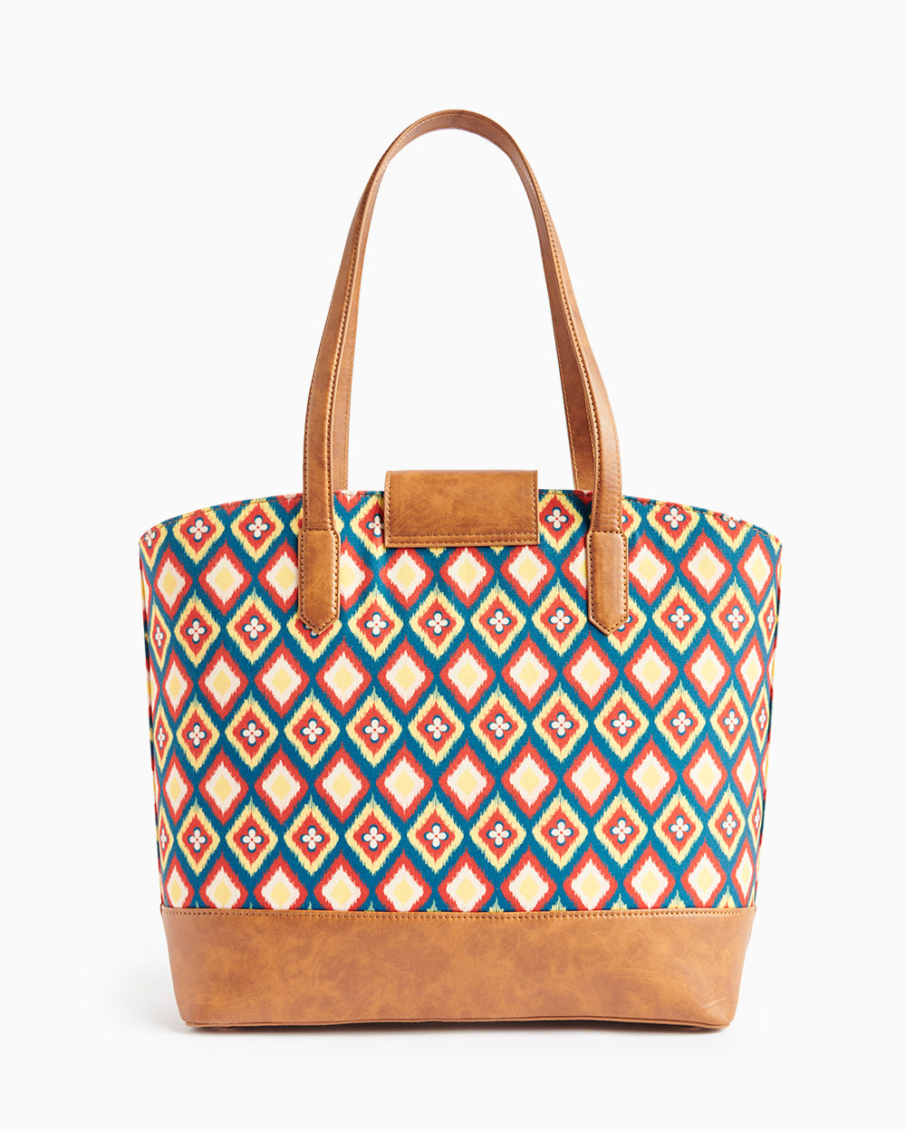 Teal by Chumbak Ikkat Glow Work Tote