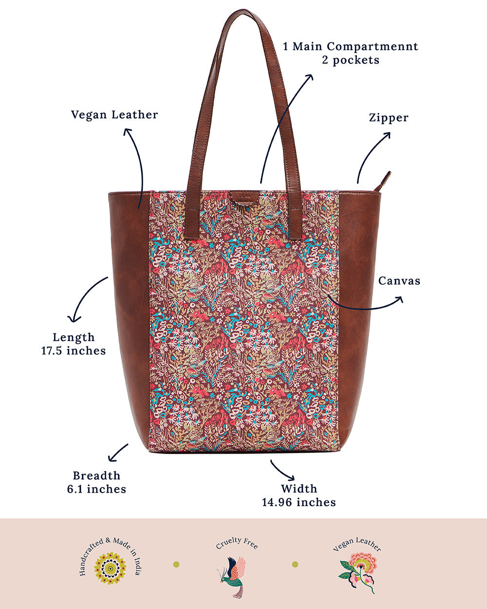 TealByChumbak Rainforest Tote