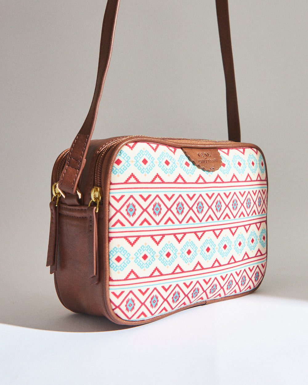 TealByChumbak Mercado Aztec Rectangular Sling Bag