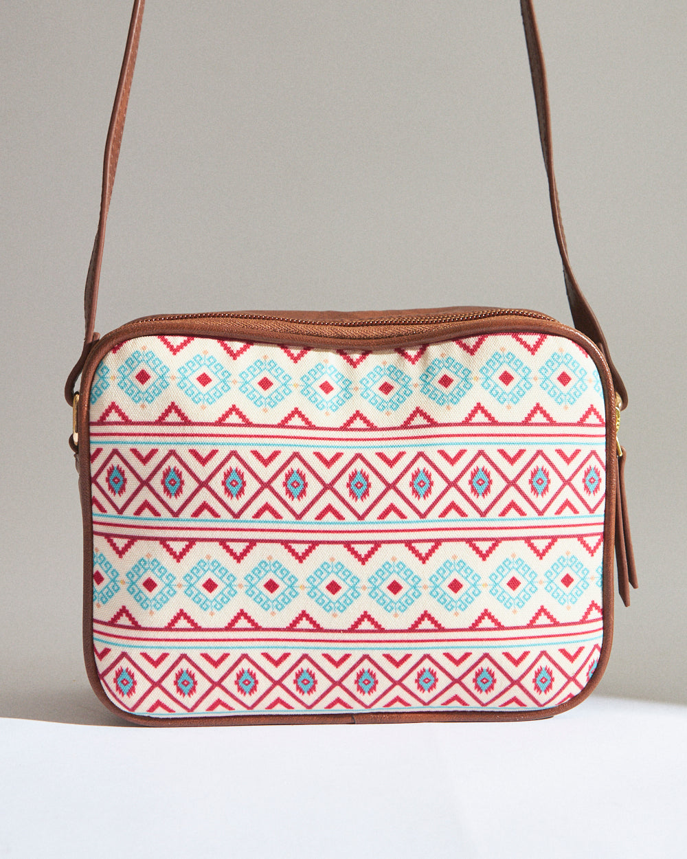 TealByChumbak Mercado Aztec Rectangular Sling Bag