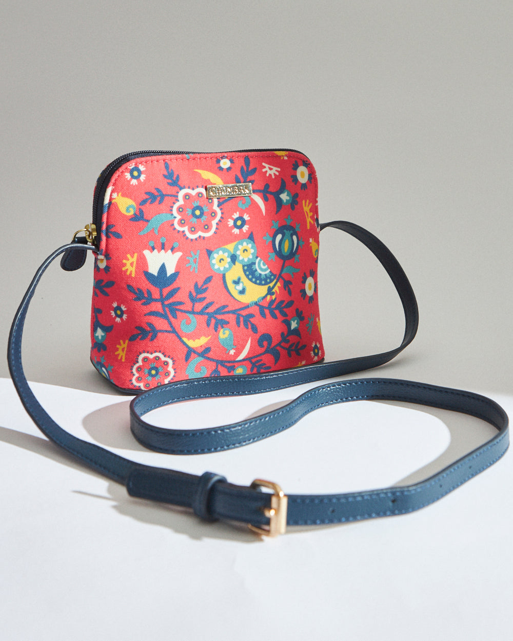 Teal By Chumbak Bukhara Blooms and Boons Sling Bag - Coral