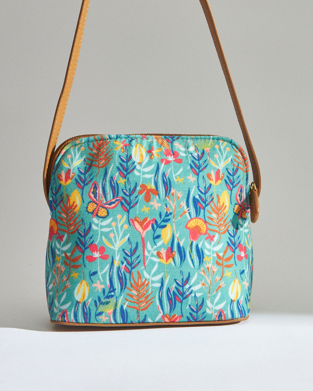 Teal By Chumbak Tokyo Blooms and Boons Sling Bag - Teal