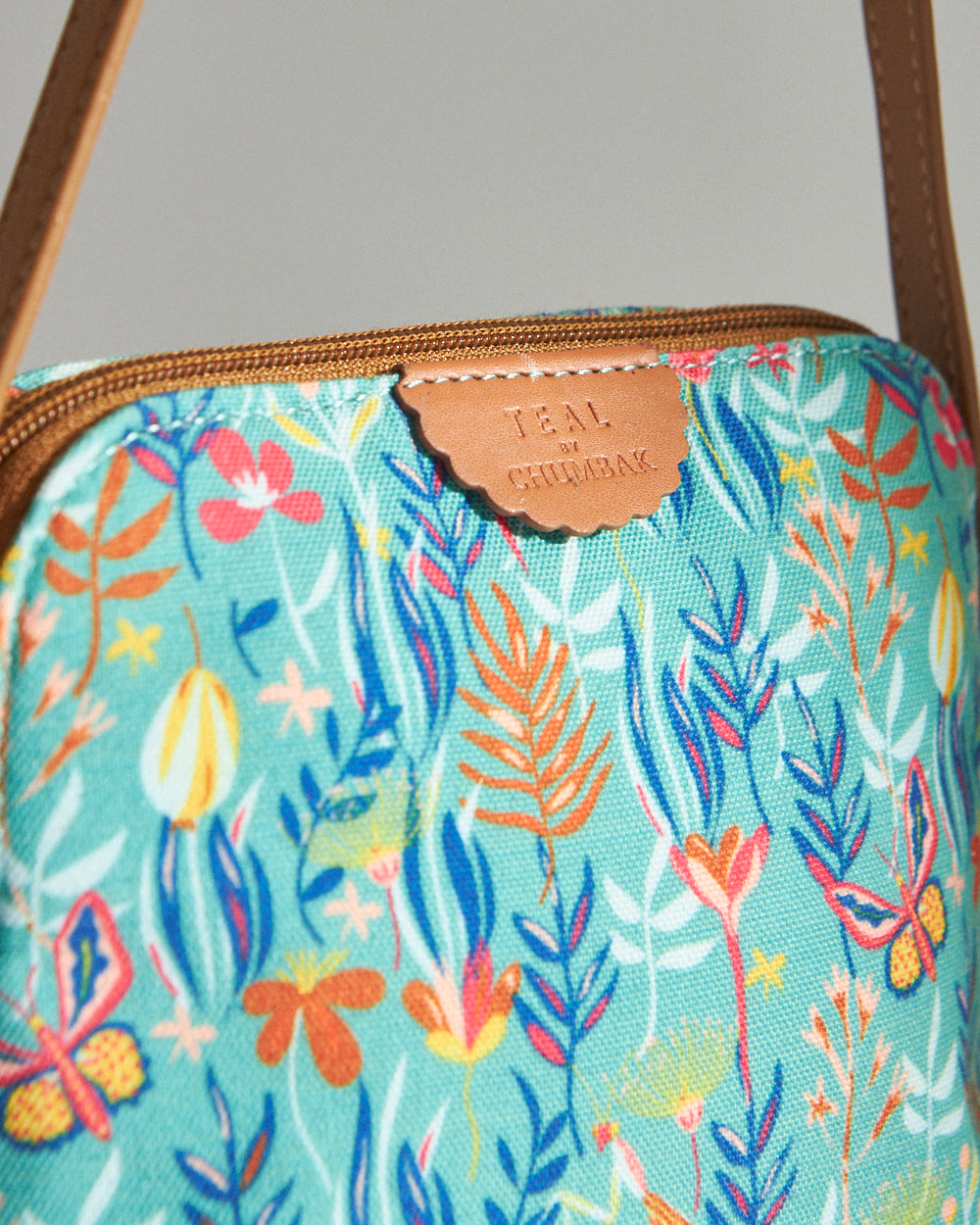 Teal By Chumbak Tokyo Blooms and Boons Sling Bag - Teal