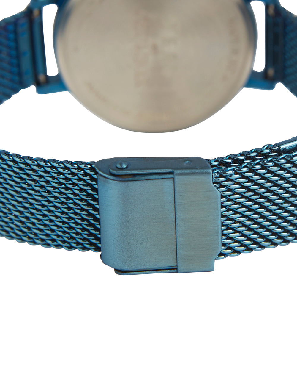 Teal by Chumbak Wildflower Watch| Metal Mesh Strap - Blue