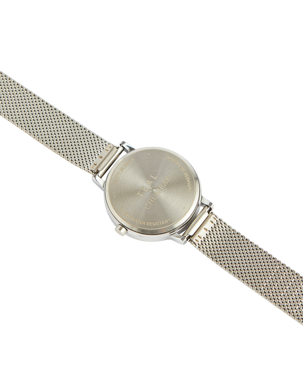 Teal by Chumbak Wildflower Watch Metal | Mesh Strap - Silver