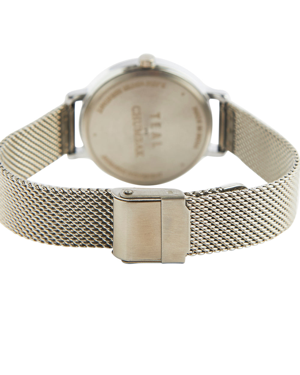 Teal by Chumbak Wildflower Watch Metal | Mesh Strap - Silver