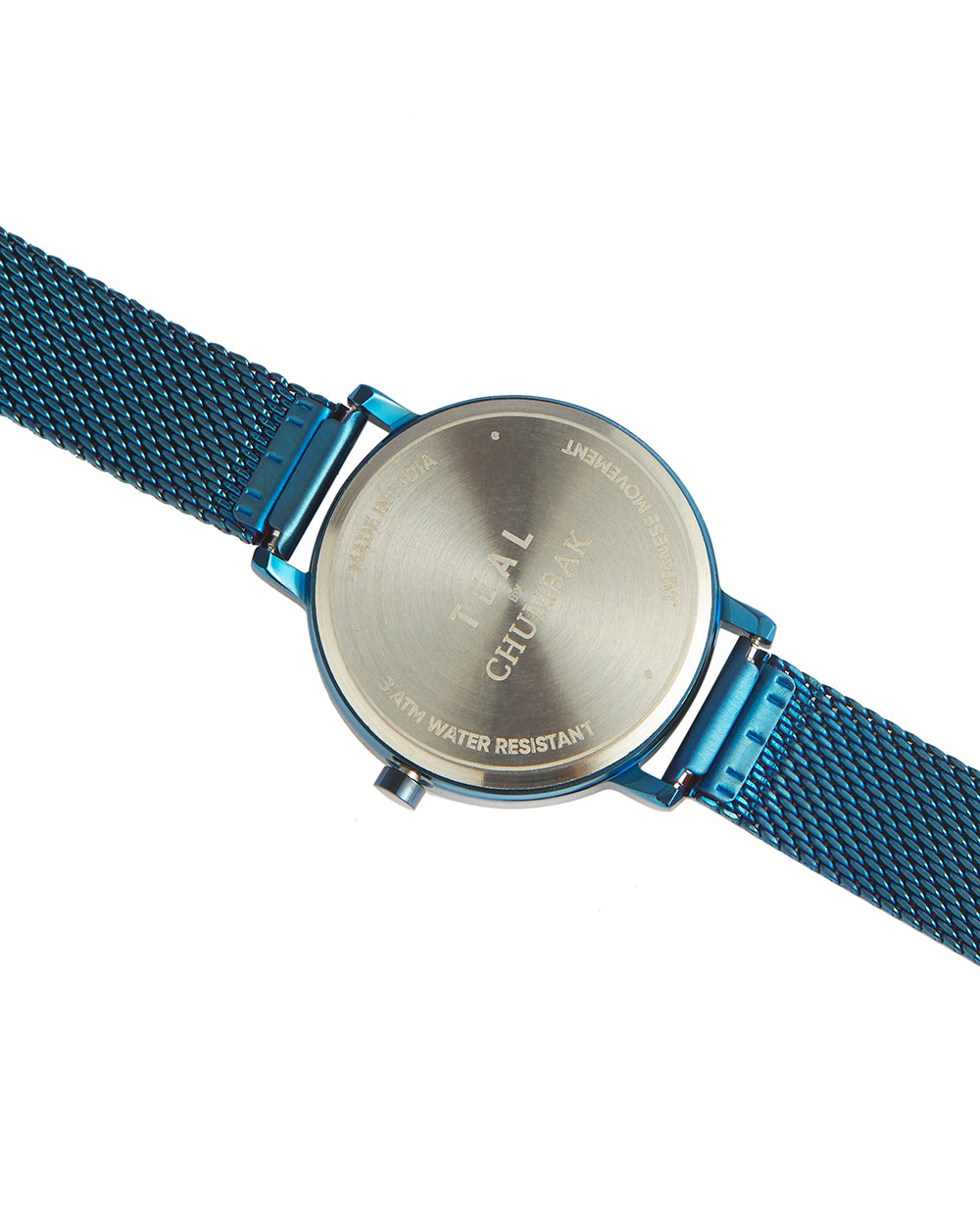 Teal by Chumbak Moonshine Watch | Metal Mesh Strap - Blue