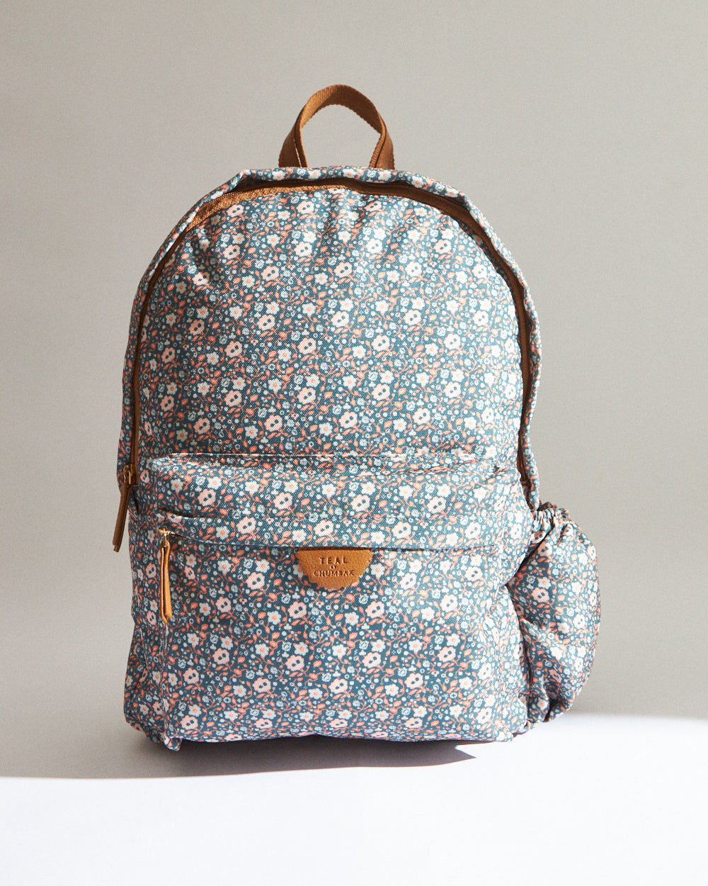 Teal by Chumbak Floral Beds Laptop backpack