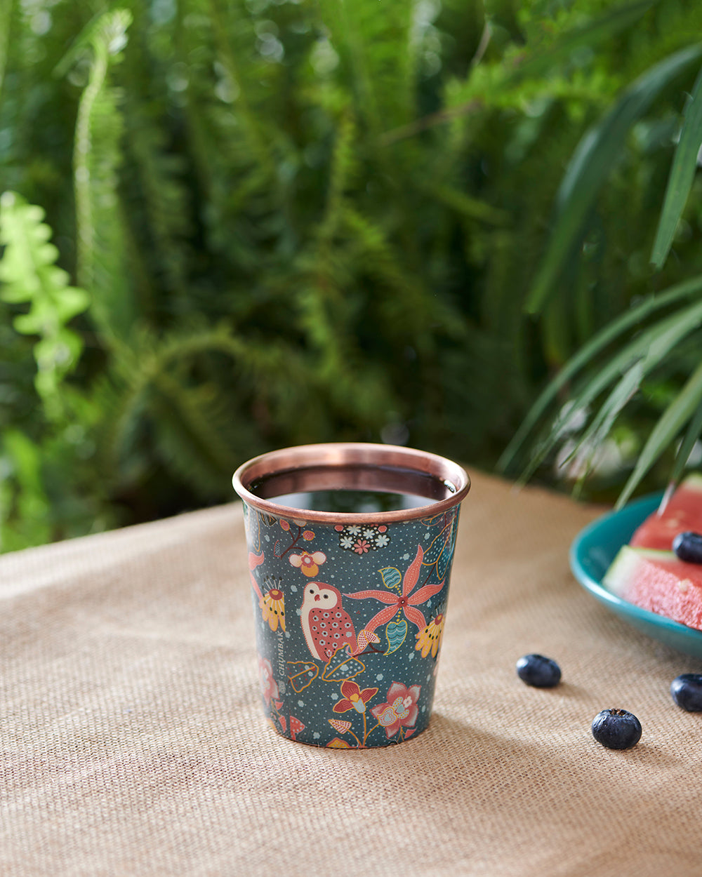 Peranakan Tales, Batik Copper Tumbler | #SingaporeInspired