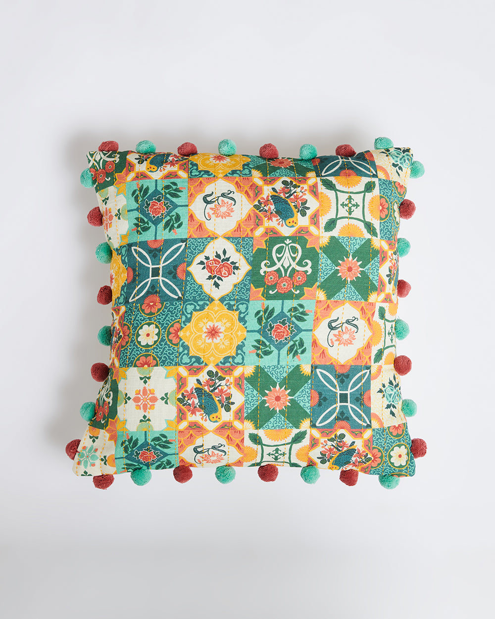 Peranakan Tales, Tiles Cushion cover  16"| #SingaporeInspired