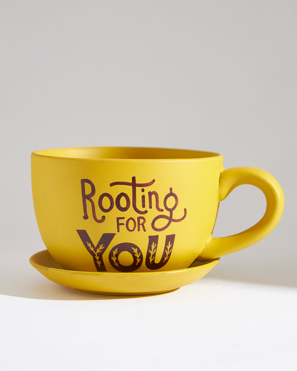 Rooting for you Planter - Mustard
