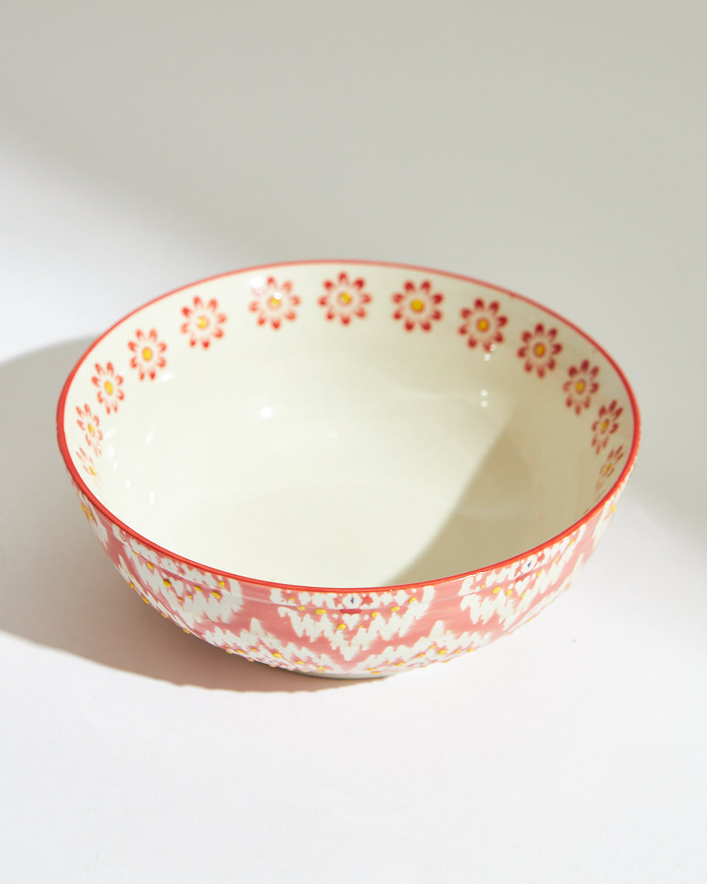 Ikat Fusion Dessert Bowl | Red