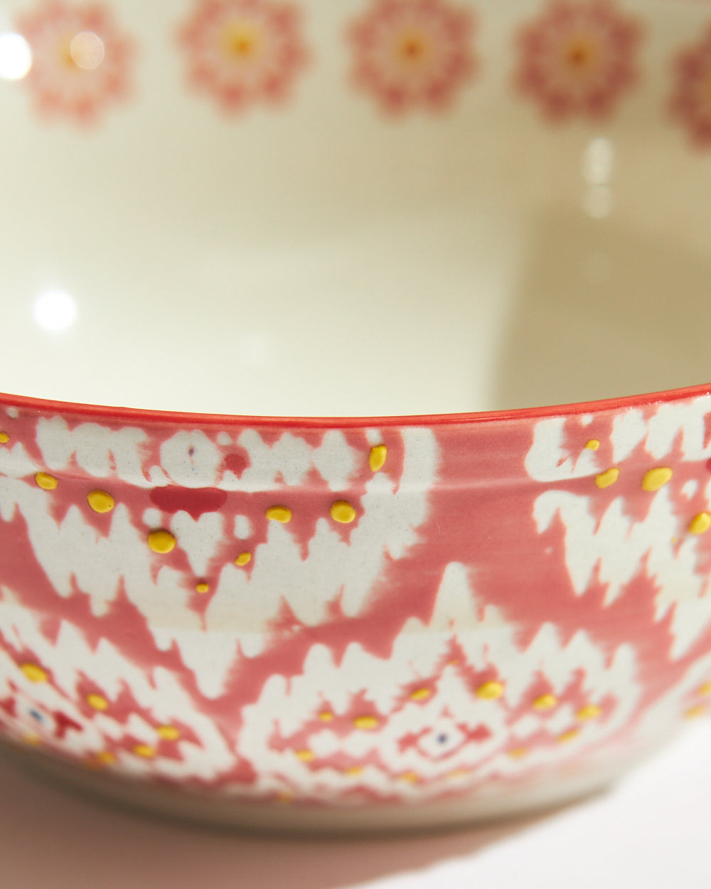 Ikat Fusion Dessert Bowl | Red