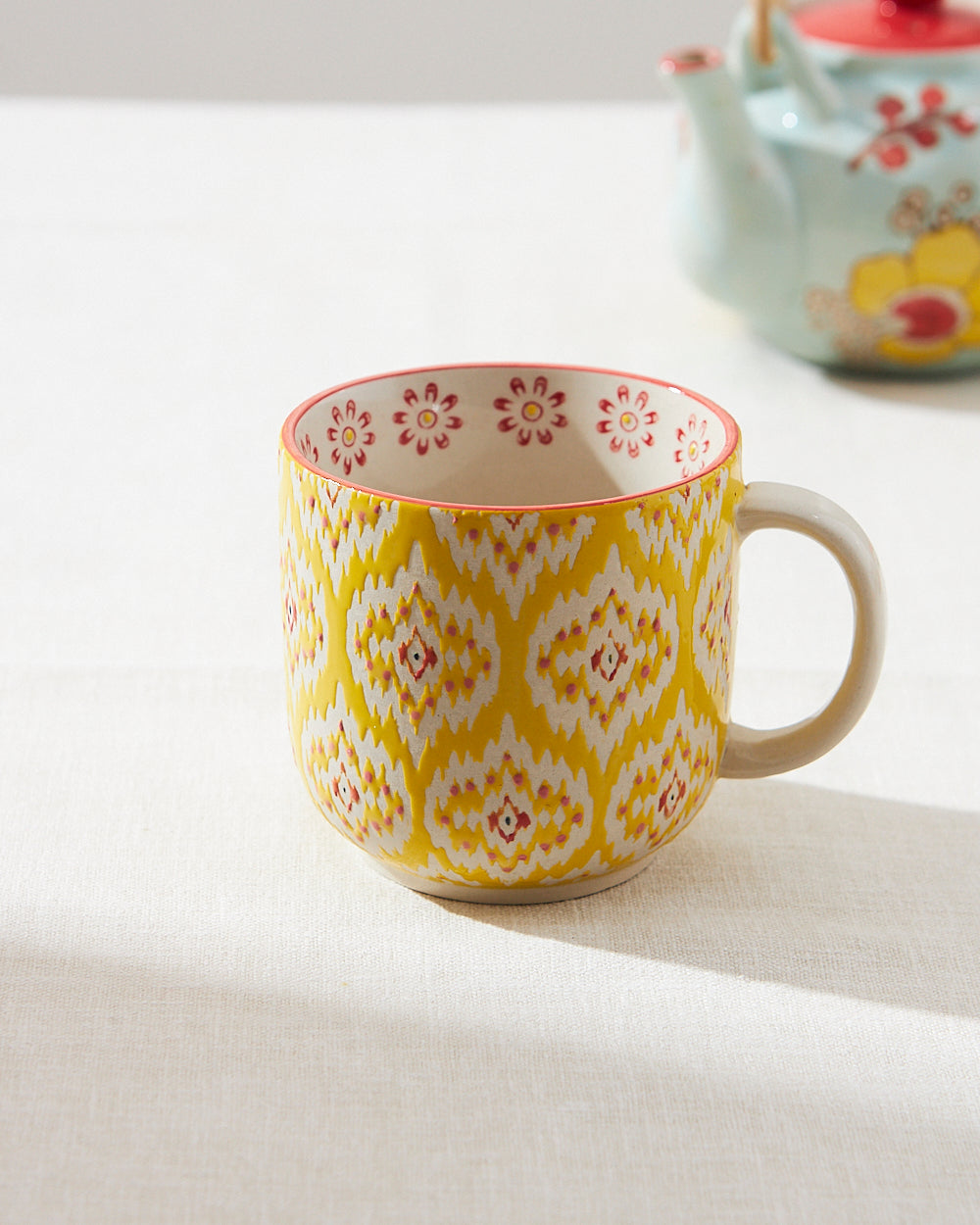 Ikat Fusion Mug | Yellow