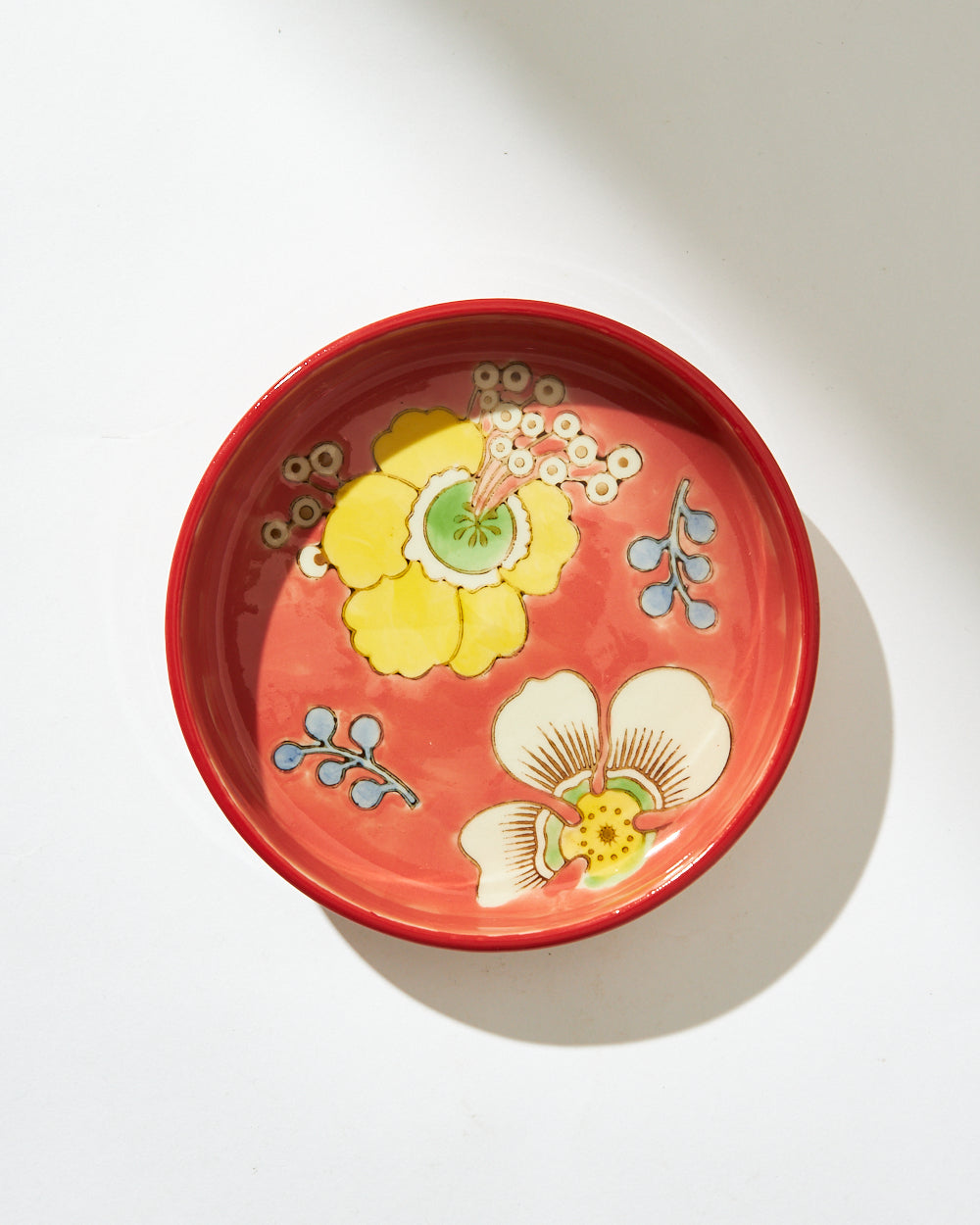 Hibiscus Bloom Snack Plate | Red