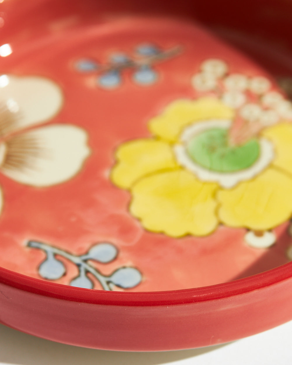 Hibiscus Bloom Snack Plate | Red