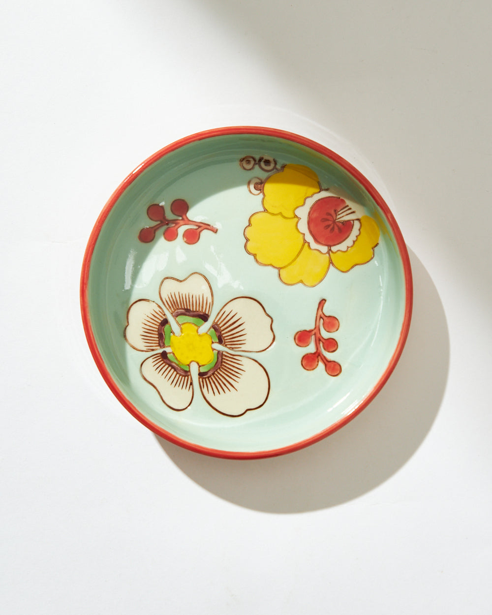 Hibiscus Bloom Snack Plate |Mint