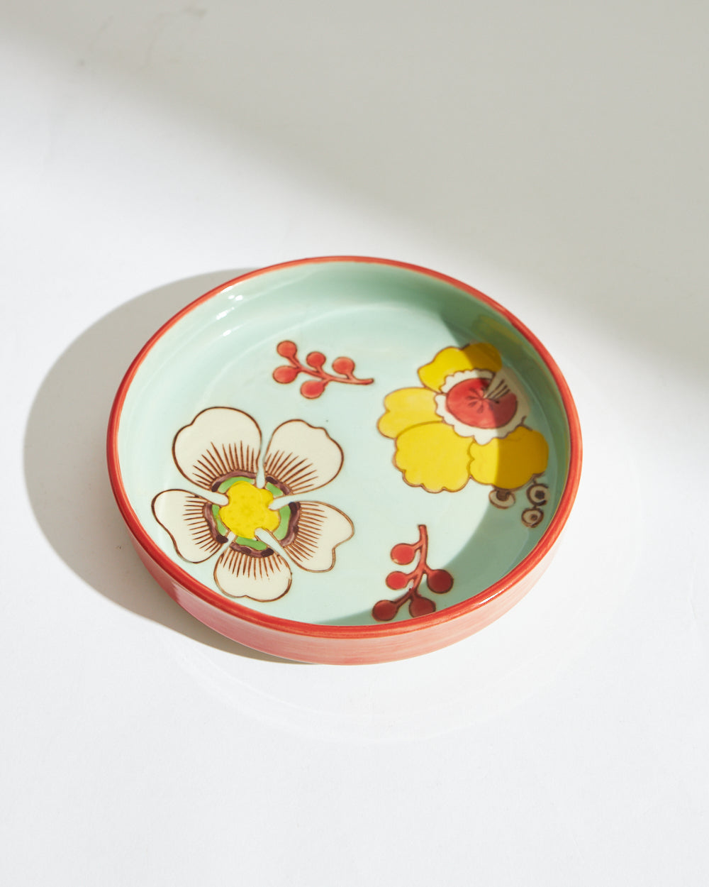 Hibiscus Bloom Snack Plate |Mint