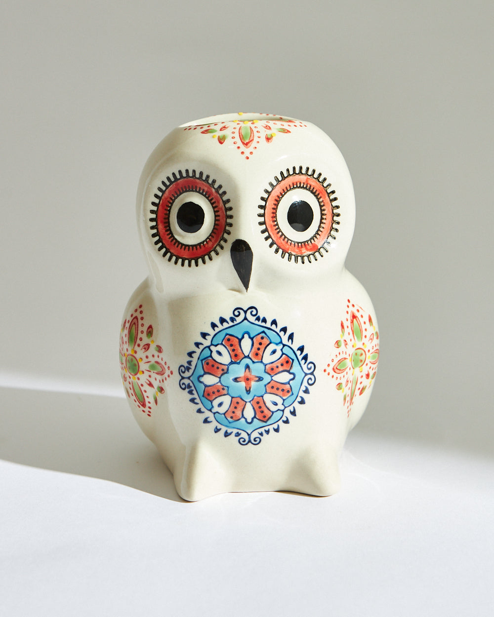 Boho Chakras Owl Vase