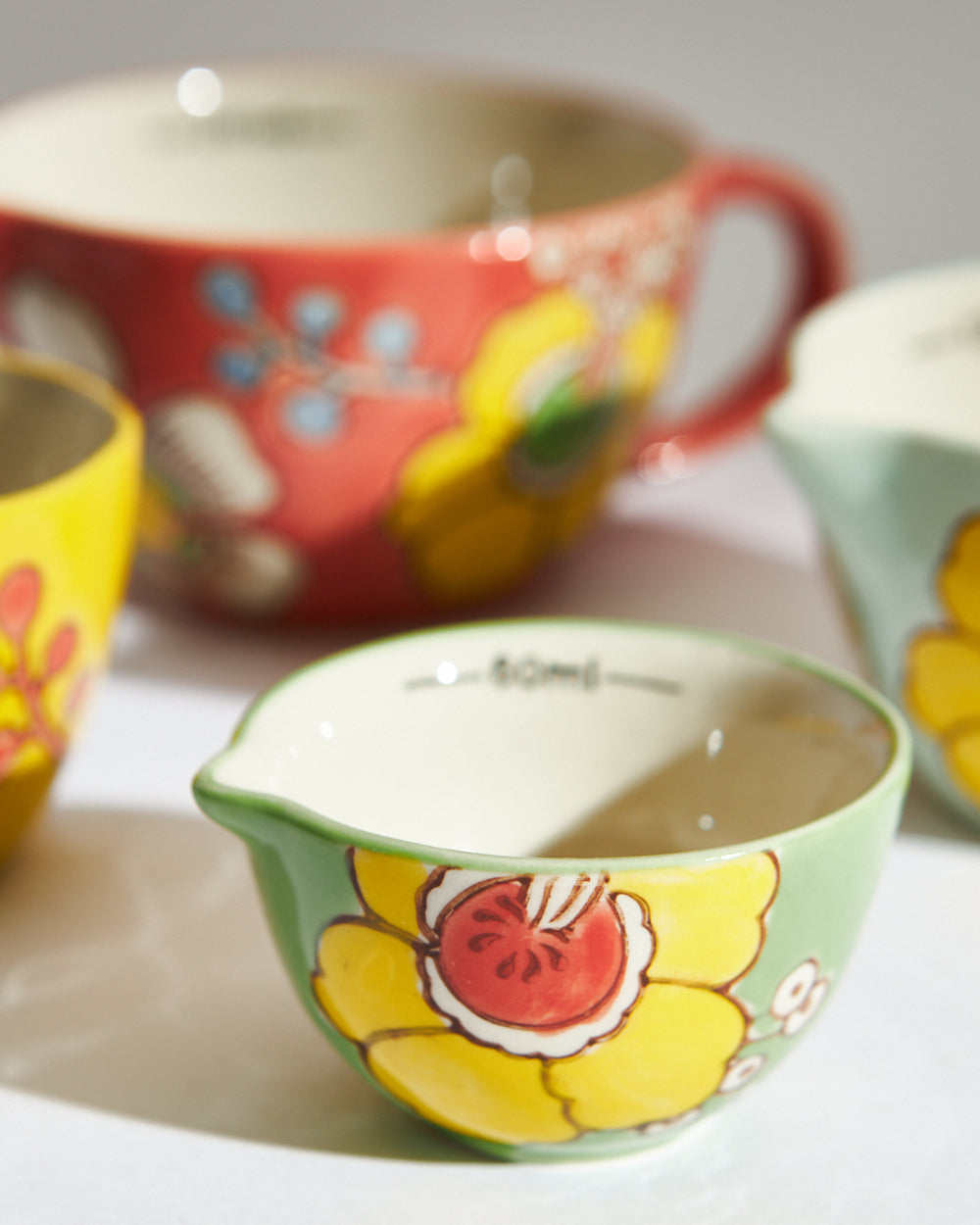 Hibiscus Bloom Measuring Mugs Set