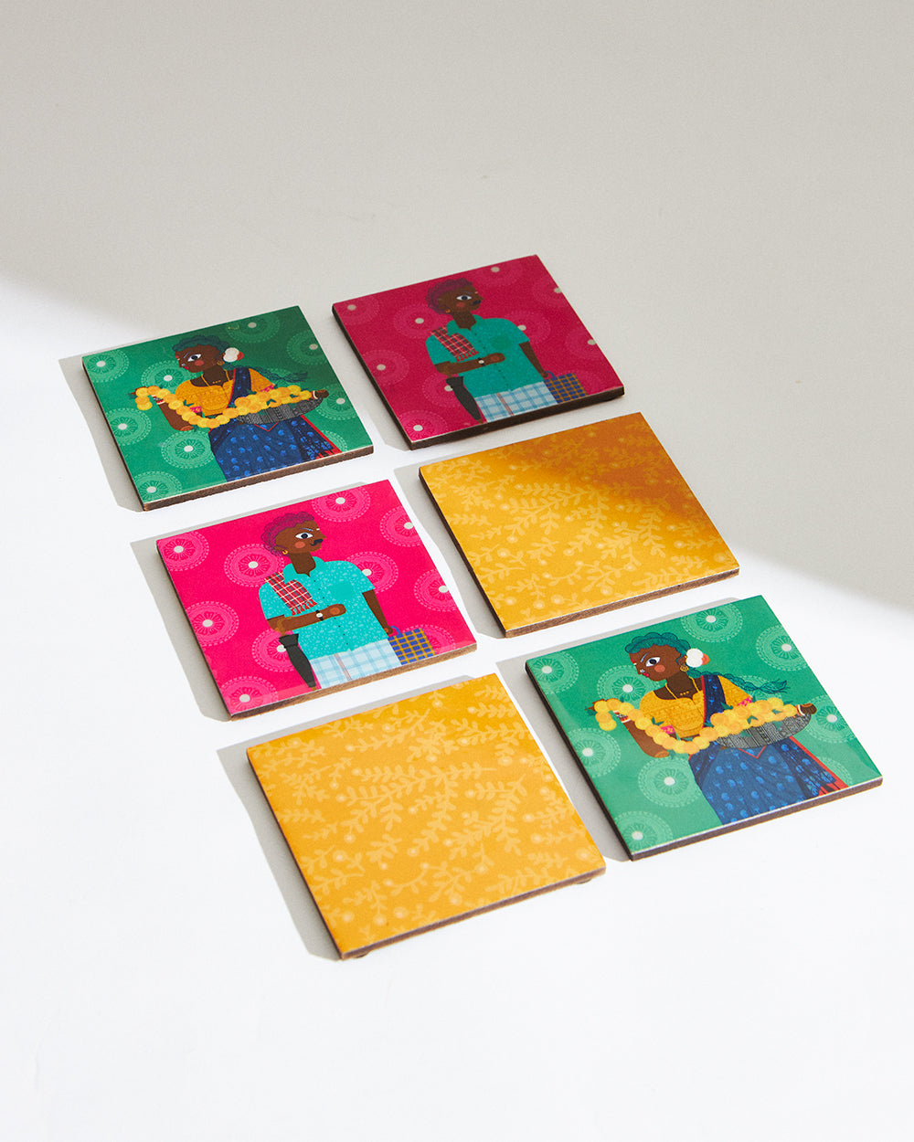 Folk Funk Coaster set