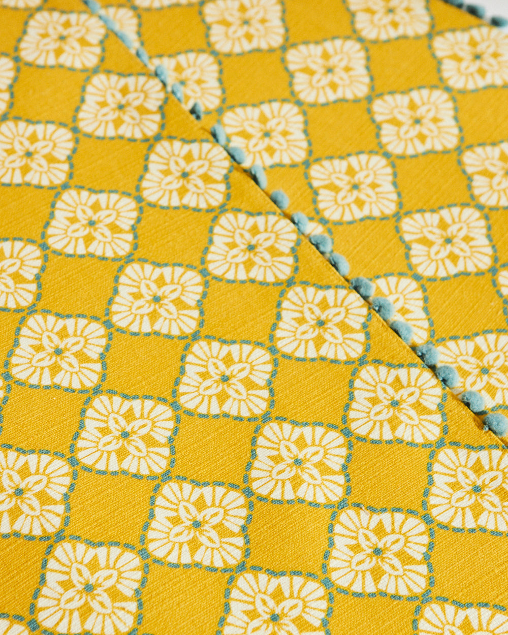 Pixel Jaal Placemats - Set of 2, Yellow