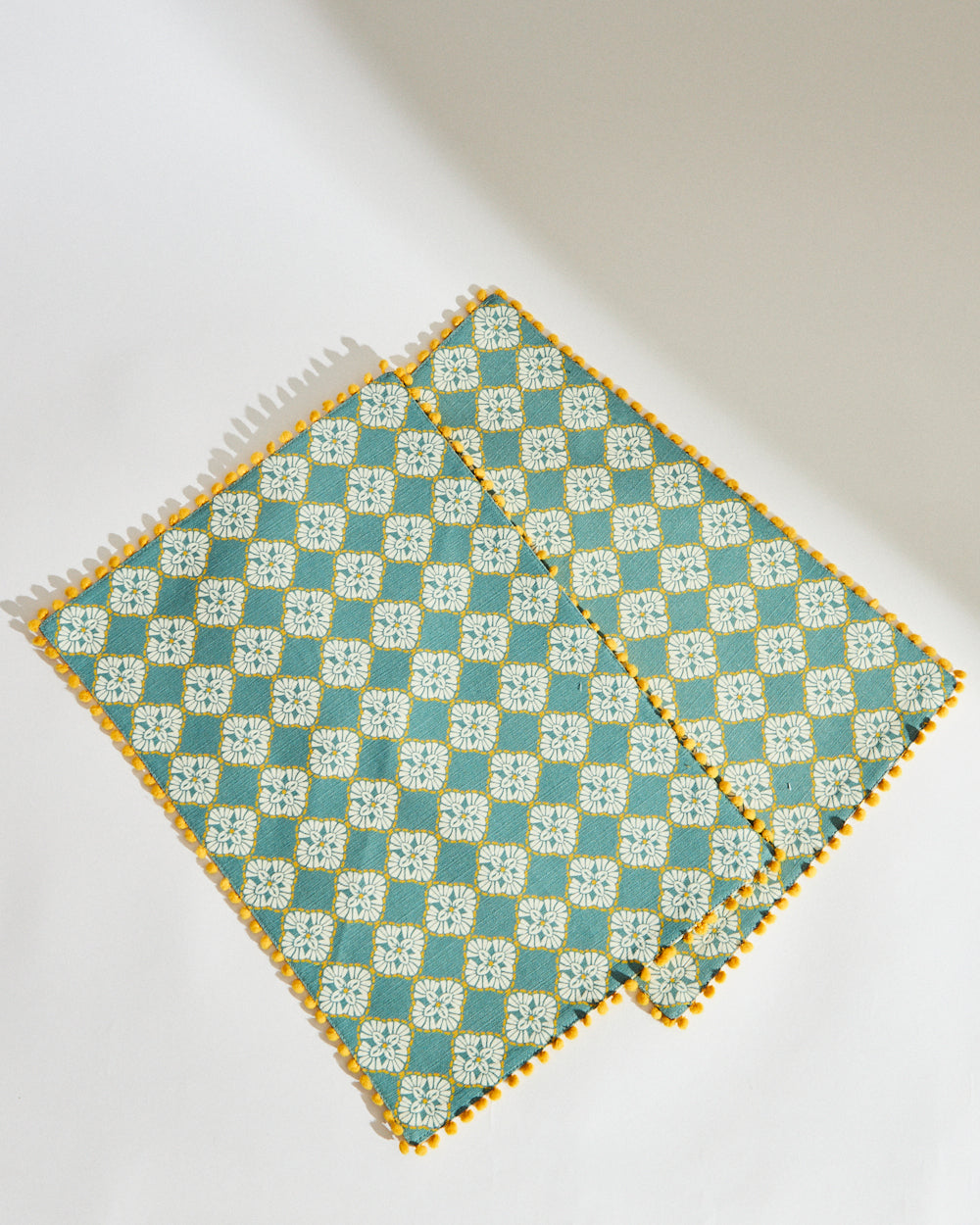 Pixel Jaal Placemats - Set of 2, Mint