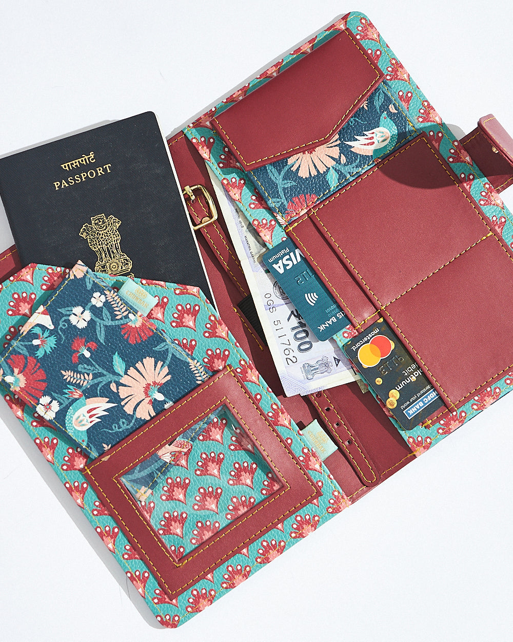 Royal Bird Travel Wallet with Luggage Tag