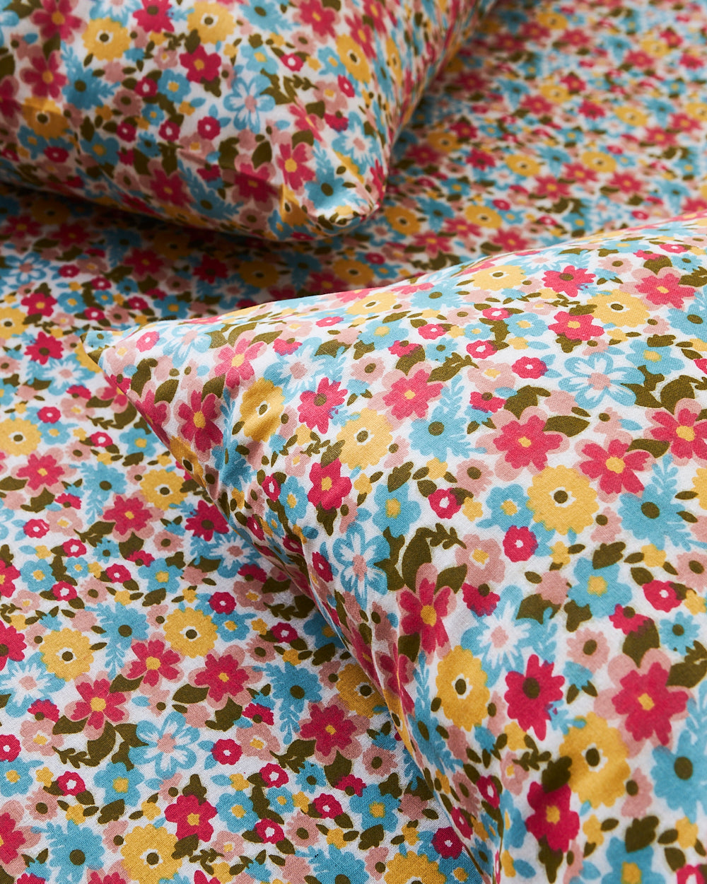 TEAL by Chumbak Sunshine Bloom Bedsheet, Orange - Queen size, 104 TC