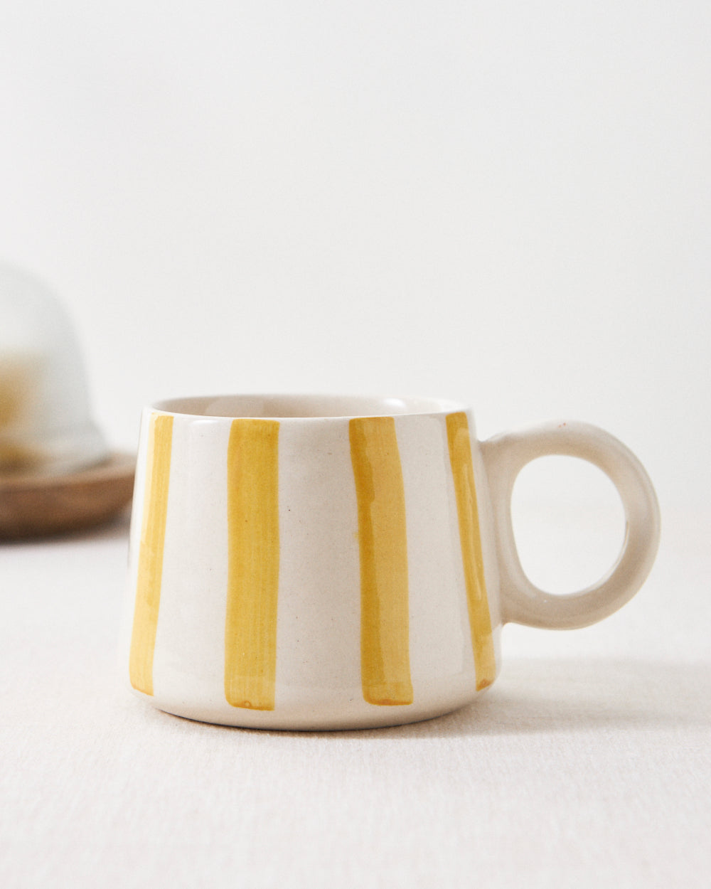 Essentials Love Stripes Mug- Yellow