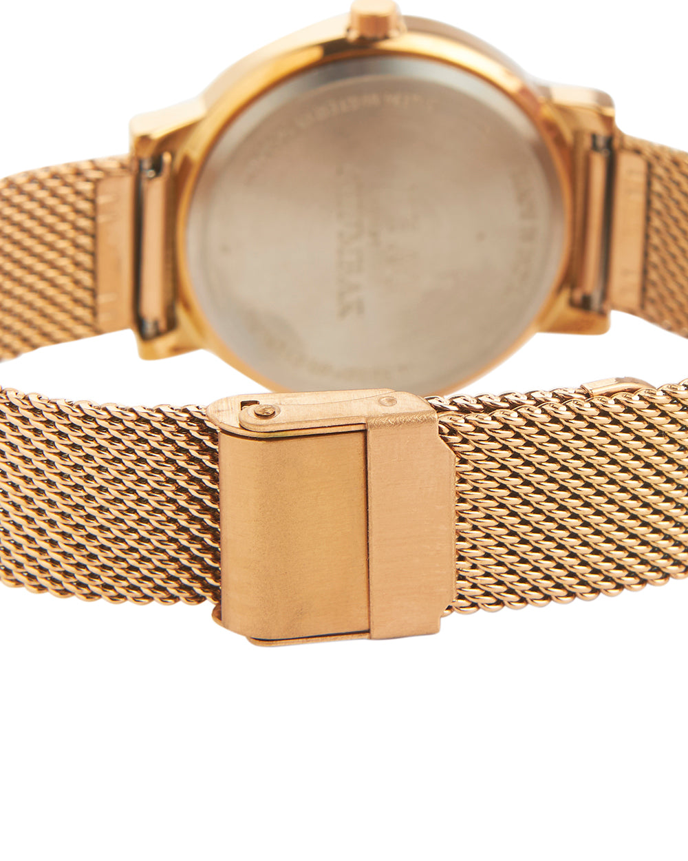 Teal by Chumbak  Jaded Watch | Metal Mesh Strap - Rose Gold