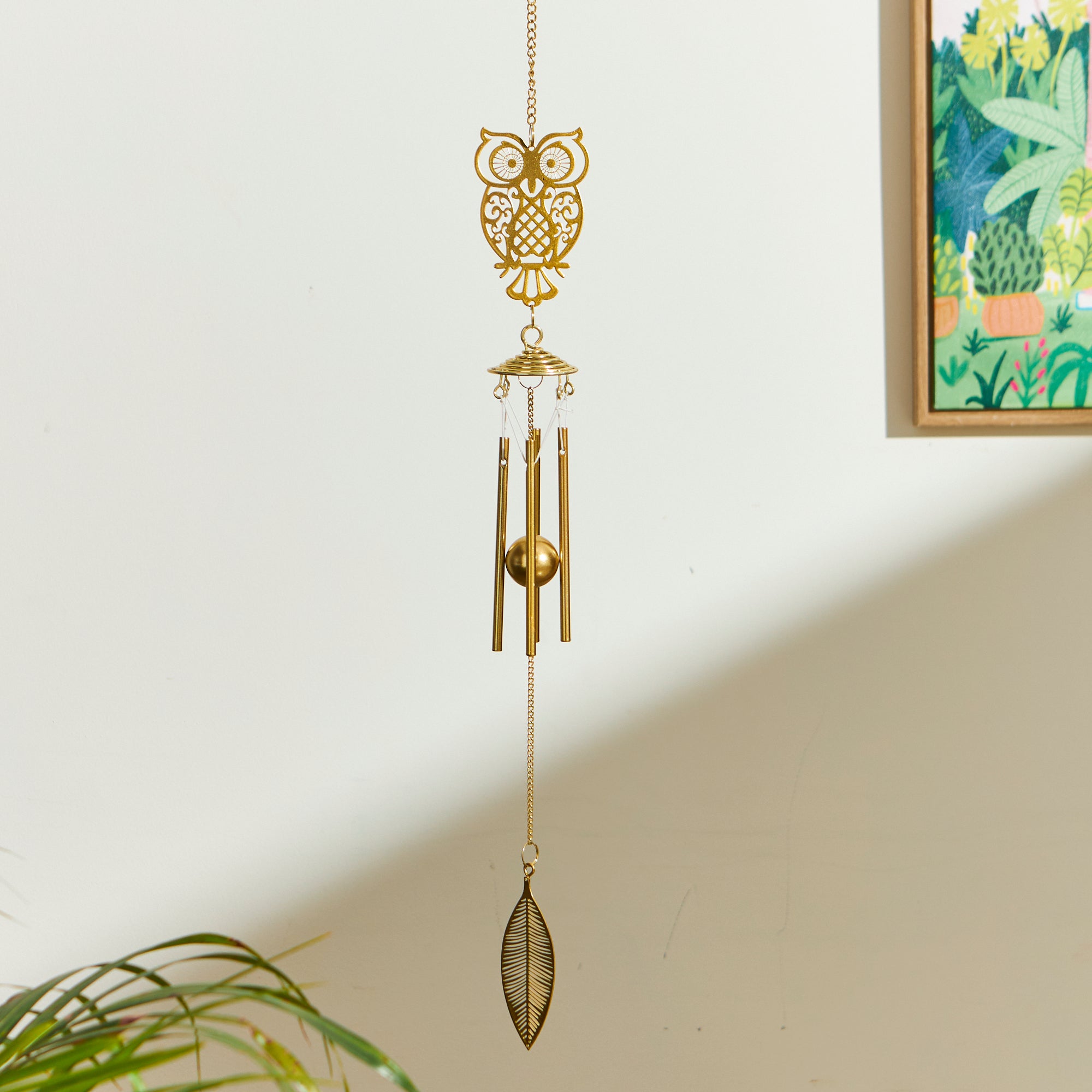 Classic Owl Dream Catcher - Gold
