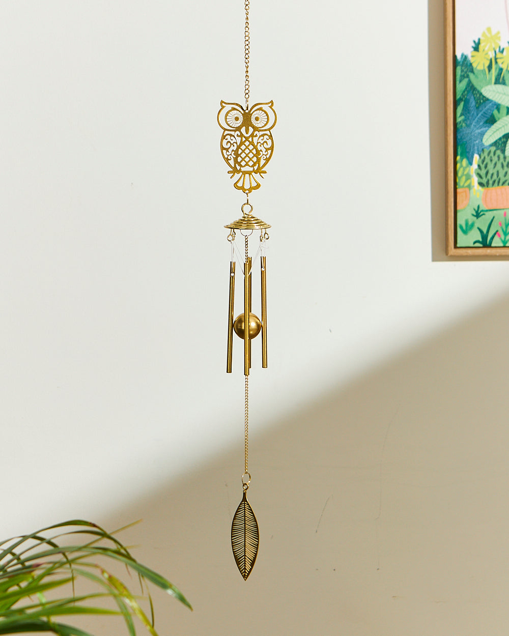 Classic Owl Dream Catcher - Gold