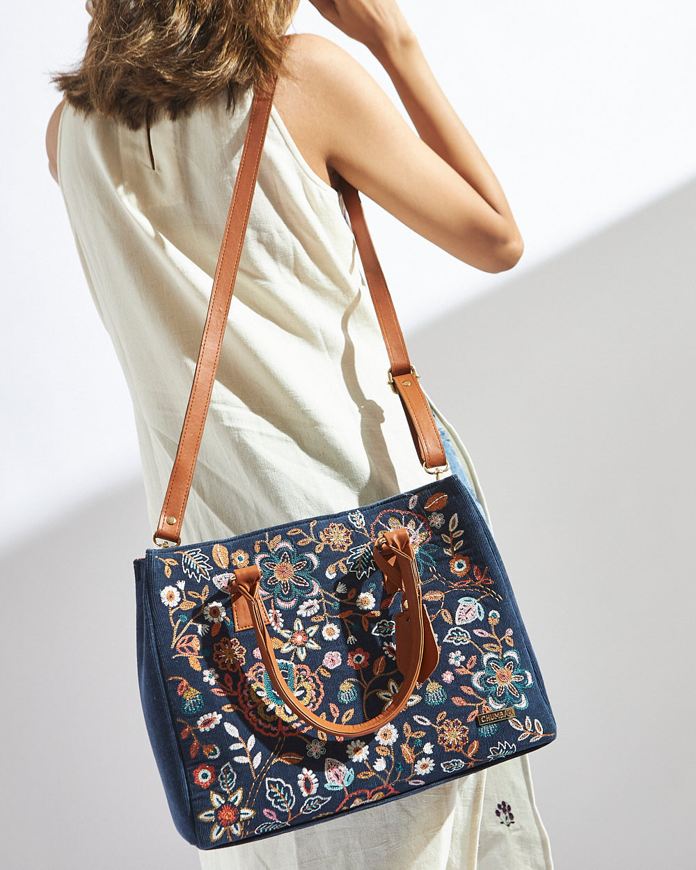 Embroidered Tote | Batik Bloom