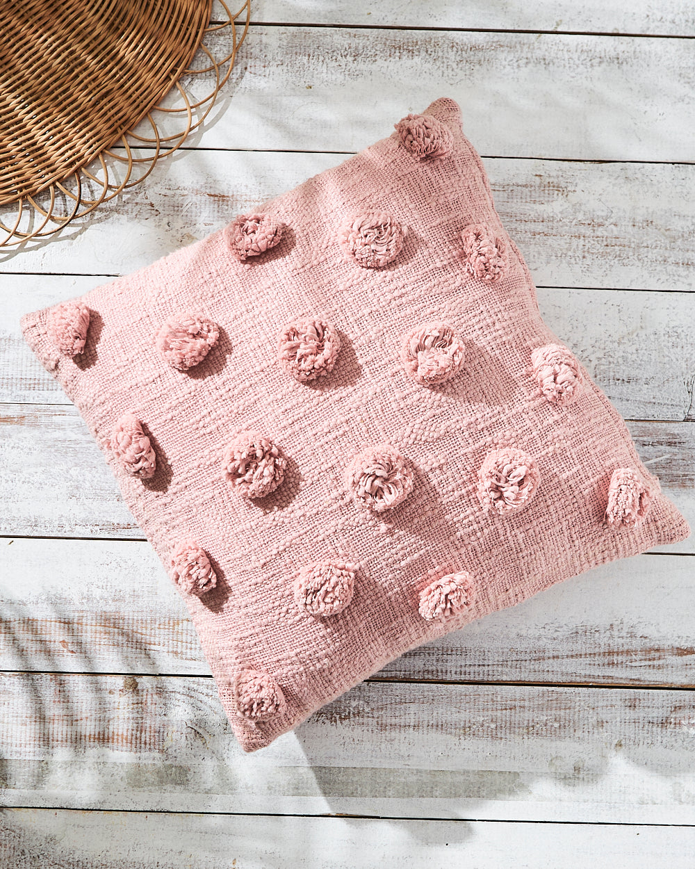 Essentials Polka Cushion Cover, Pink