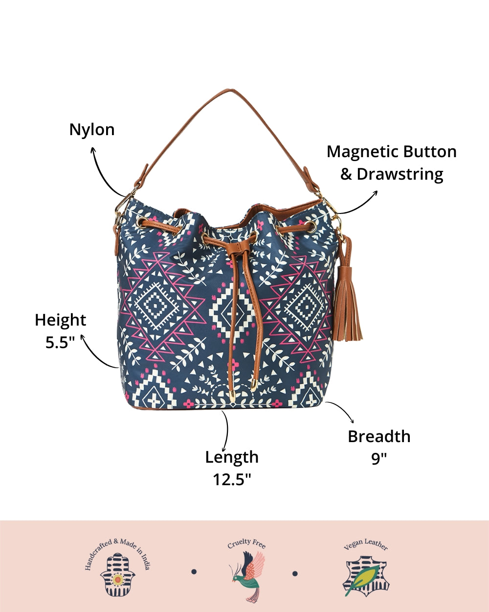 Mexico Aztec Bucket Bag