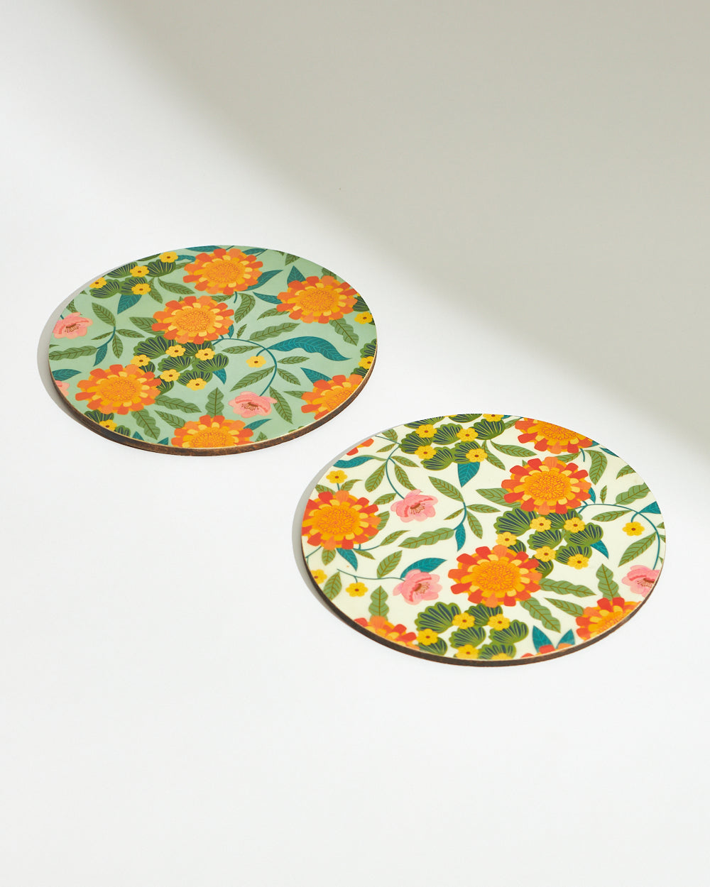 Marigold Trivets (Set of 2) | Wood