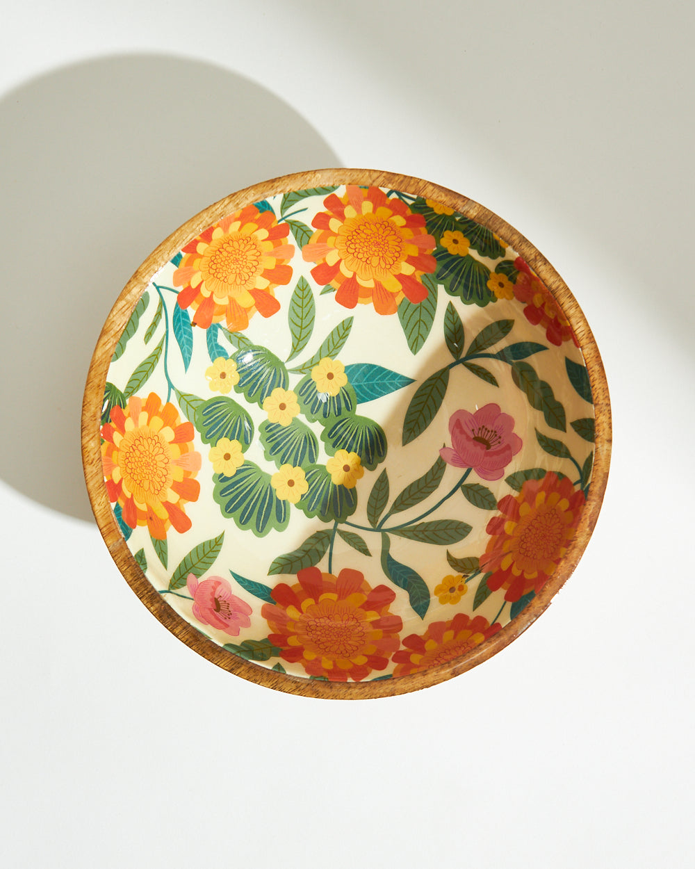 Marigold Large Snack Bowl | Wood