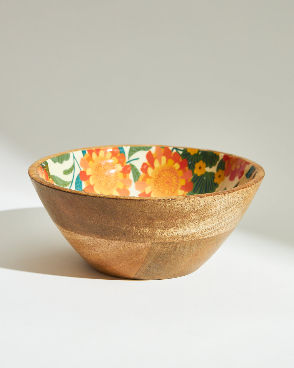 Marigold Large Snack Bowl | Wood